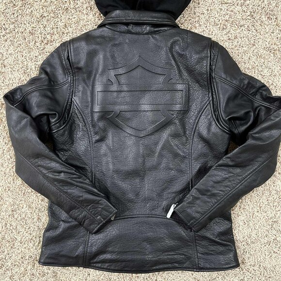 Harley-Davidson Women’s Potomac 3-in-1 Genuine Leather Riding Jacket, Size M - Picture 13 of 16